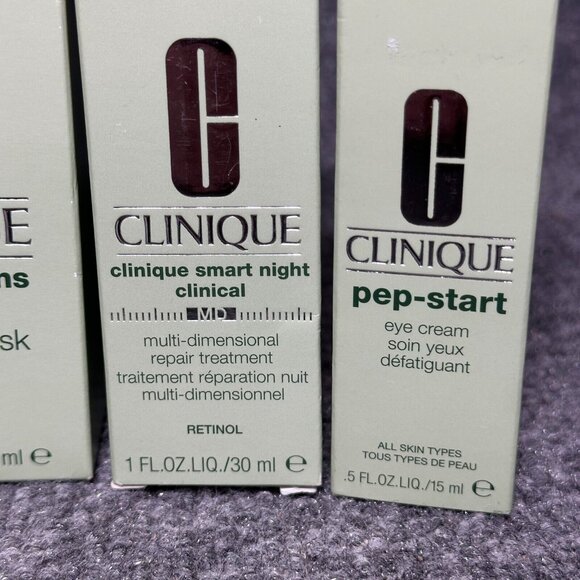 Clinique BUNDLE Smart Night Clinical Multi-Dimensional Repair Treatment NEW - Picture 3 of 8
